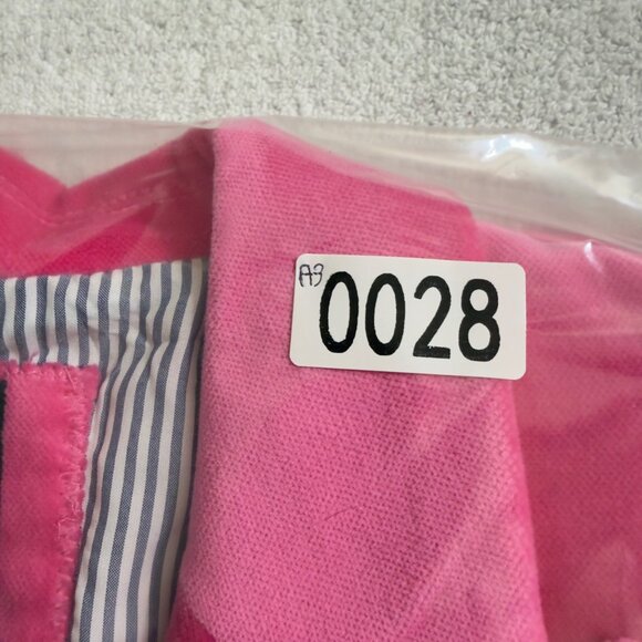 NWTJ.Crew Parke Blazer Womens Size 18 Pink Velvet Single-Button Jacket Lined - Picture 16 of 16